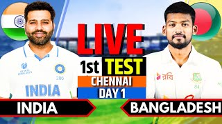 India vs Bangladesh 1st Test Day 1  India vs Bangladesh Live Match  IND vs BAN Live  Session 2 [upl. by Helsie659]