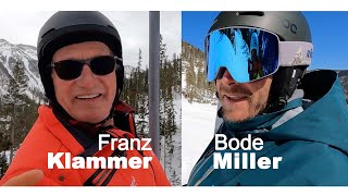 Skiing with Franz Klammer and Bode Miller [upl. by Feer223]