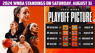 2024 WNBA Playoff Standings and Scenarios on Saturday August 31 [upl. by Garald]