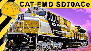 BIGGEST CAT Locomotive SD70ACe Inside amp Walkaround  Caterpillar at MinExpo [upl. by Joline]