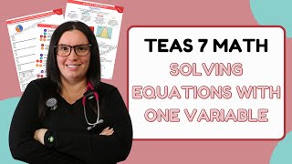 2024 ATI TEAS 7 Math Solving Equations with One Variable and Estimation Study Guide with Practice [upl. by Sella]