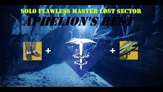 Solo Flawless Master Lost Sector  Aphelions Rest  Stasis Hunter  Destiny 2 Season 23 [upl. by Atteuqal]