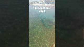 Esperides beach Faliraki beach Rhodes [upl. by Aynatal]