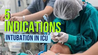 Endotracheal intubation indication amp contraindication in ICU [upl. by Idnaj429]