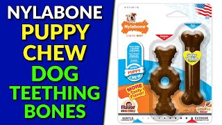 Nylabone Puppy Chew Dog Teething Bones [upl. by Taddeusz]