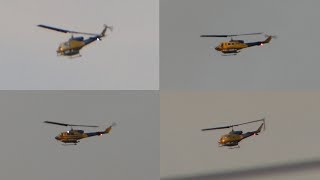 4 Helicopters Return from Bushfire in Perth Hills  2 Feb 2021 [upl. by Akenor99]