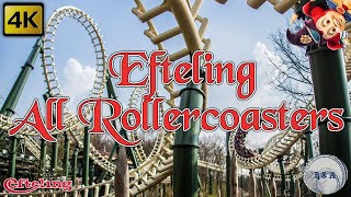 Efteling All Rollercoasters Onride POV 4K [upl. by Sierra]