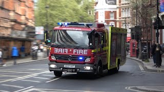 BULLHORN Bethnal Green Fire Rescue Unit Responding  London Fire Brigade [upl. by Oakleil820]