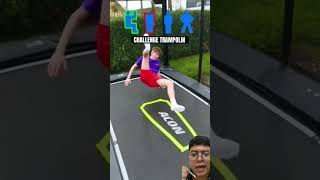 CHALLENGE TRAMPOLIN⁉️shorts funny dubbing [upl. by Jolie]