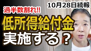 【2024年10月28日続報】低所得世帯給付金の実施は延期？自公の過半数割れを受けて [upl. by Amalburga]