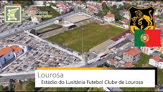 Estádio do Lusitânia Futebol Clube de Lourosa  Lusitânia de Lourosa  360° Rotation  Google Earth [upl. by Carling]