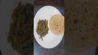 Todays Lunch roti amp french beans ytshorts [upl. by Arraek]