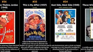 Barbara Stanwyck  Best movies [upl. by Allecsirp]