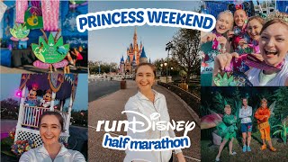 ☆ rundisney princess weekend half marathon running in magic kingdom  ☆ [upl. by Bourgeois]