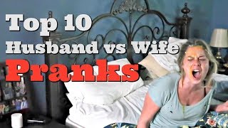 TOP 10 HUSBAND VS WIFE PRANKS OF 2017  Pranksters in Love [upl. by Aicileb]