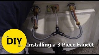 How to install a 3 piece Kohler faucet [upl. by Caruso]