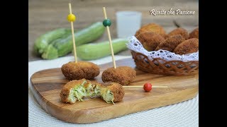 Frittelle di zucchine e ricotta fritte o al forno  Ricette che Passione [upl. by Matuag212]