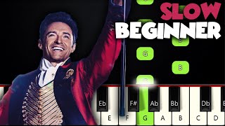 A Million Dreams  The Greatest Showman  BEGINNER PIANO TUTORIAL  SHEET MUSIC by Betacustic [upl. by Lyred]