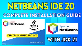 How to Install NetBeans IDE 20 on Windows 10 2024 Create amp Run Java Program Complete Java Guide [upl. by Colinson]