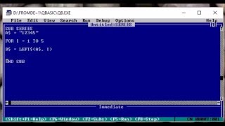 Modular Programming in QBasic [upl. by Gnad]