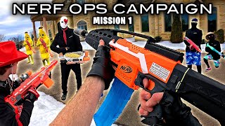 NERF OPS FORTNITE CAMPAIGN  MISSION 1 Nerf First Person Shooter [upl. by Rheta644]