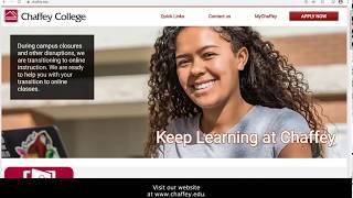 How To Register for Classes Using MyChaffeyView [upl. by Kanya]