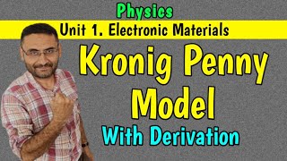 Kronig Penney model Solid State Physics PHYSICS BE  Btech 1st year [upl. by Aiuqcaj]