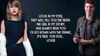 quotLOVER  Remix quot Ft TaylorSwift amp shawnmendes । Lyrics [upl. by Meredi]