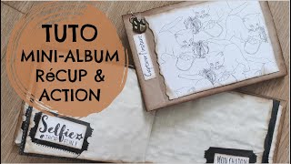 TUTO MINIALBUM ultra SIMPLE RÉCUP et produits ACTION [upl. by Aitnecserc914]