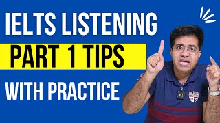 IELTS LISTENING PART 1 WITH PRACTICE BY ASAD YAQUB [upl. by Ttirrem]