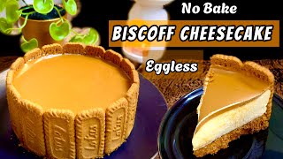 No Bake Biscoff Cheesecake Recipe  How To Make Eggless Lotus Biscoff Cheesecake At Home Cheesecake [upl. by Parris]