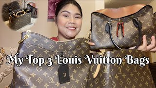 My Top 3 Bags from Louis Vuitton  Montaigne BB  Tuileries  Odeon MM [upl. by Leno517]