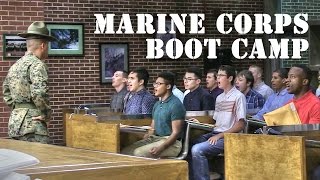 USMC Boot Camp – Welcome to Parris Island [upl. by Lorette174]