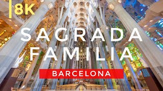 Inside the stunning Sagrada Familia  Barcelona  Full Tour in 8K exterior amp interior [upl. by Kast]