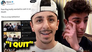 Faze Rug BREAKS DOWN After BEING CANCELLED Over Bosley’s Passing [upl. by Enajharas924]