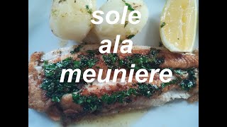 How to make the classic Dover Sole ala Meuniere pan fried Dover sole with parsley and brown butter [upl. by Aicrag]