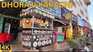 DHORAJI KARACHI WALKING TOUR 4K  WALKING WITH FRIENDS [upl. by Nilre]