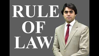 Rule of Law  Rule of Law in Pakistan  Philosophy of Law  Video Lecture by Wajdan Bukhari [upl. by Mont]