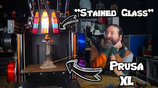 quotStained Glassquot On the Prusa XL 5 Head 3D printer [upl. by Rose172]