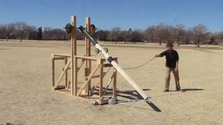 Texas Tech Floating Arm Trebuchet [upl. by Froehlich]