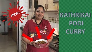 Kathrikai Podi Curry Recipe in Tamil [upl. by Afnin373]