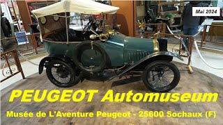 PEUGEOT Automuseum in Sochaux F  Mai 2024 Musée de LAventure Peugeot [upl. by Gnuy]