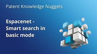 Espacenet – Smart search in basic mode [upl. by Onirefes]