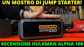 Hulkman Alpha 100 POTENTISSIMO JUMP STARTER FINO A 10000 CC DIESEL 32000 mAh 4000 A DI SPUNTO [upl. by Lock]