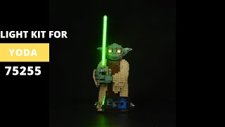 Light Kit For LEGO Star Wars 75255 Yoda  Yoda Star Wars LEGO Light Kit [upl. by Annaid]