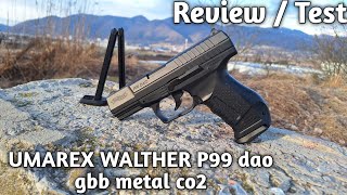 UMAREX Airsoft pistol WALTHER P99 dao gbb metal co2 [upl. by Jo-Ann]