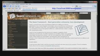 JBoss Seam Maven Archetype Video Tutorial [upl. by Arreik]