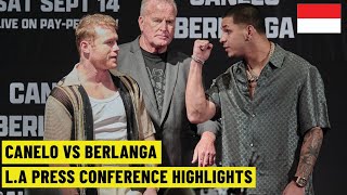 PANASSS🔥 Canelo vs Berlanga Press Conference Subtitle Indonesia 🇮🇩 [upl. by Ruhtra88]