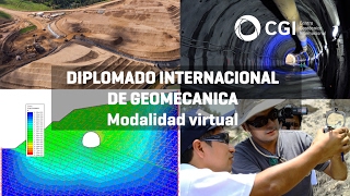 Diplomado Internacional virtual de Geomecanica Subterránea y Superficial geomecánica y geotécnia [upl. by Bartram141]