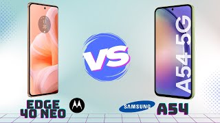 MOTOROLA Moto EDGE 40 NEO vs SAMSUNG Galaxy A54  Comparativa [upl. by Gail860]